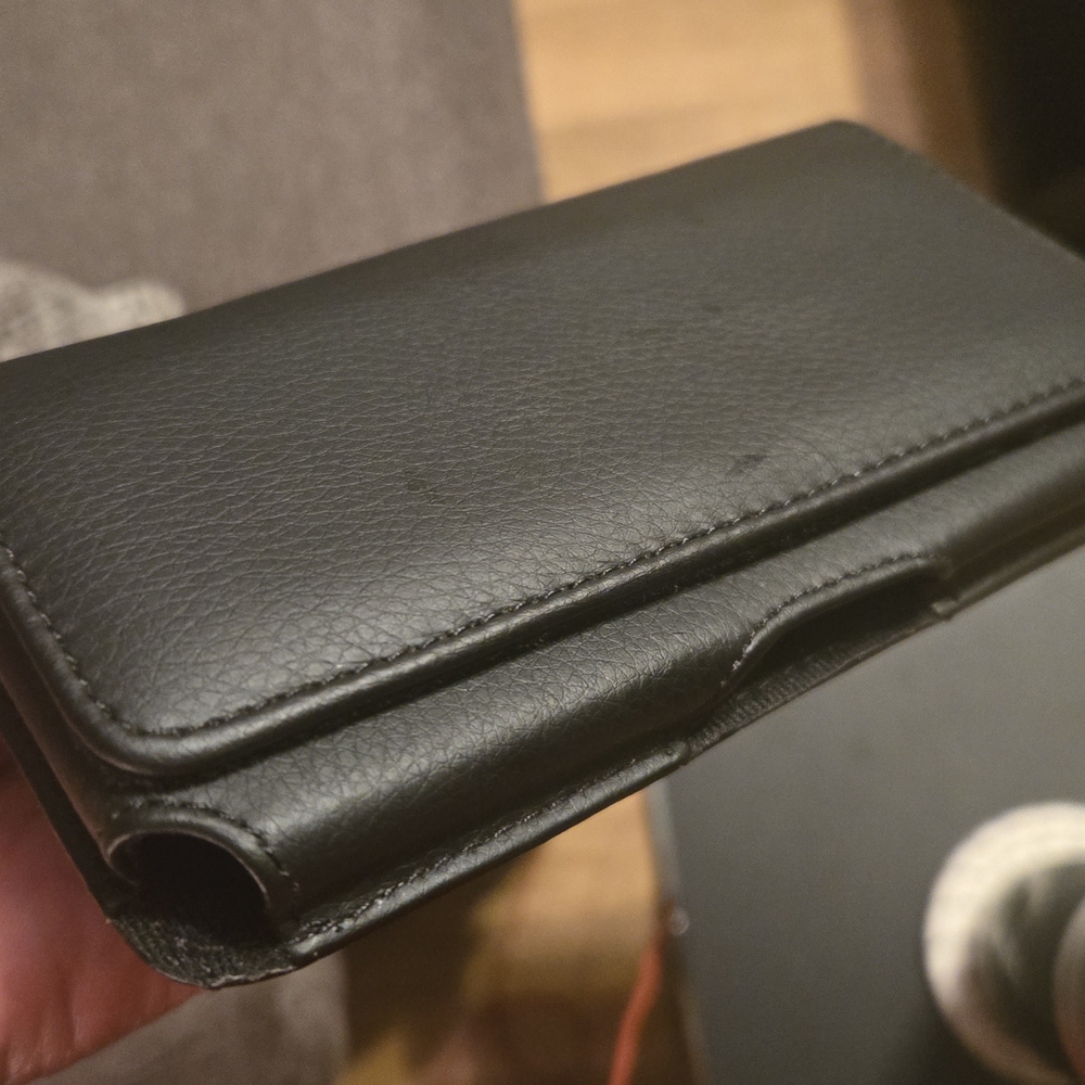 Black Leather Phone Case